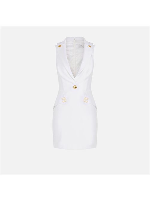 Dress woman ivory ELISABETTA FRANCHI | AB92461E2/360